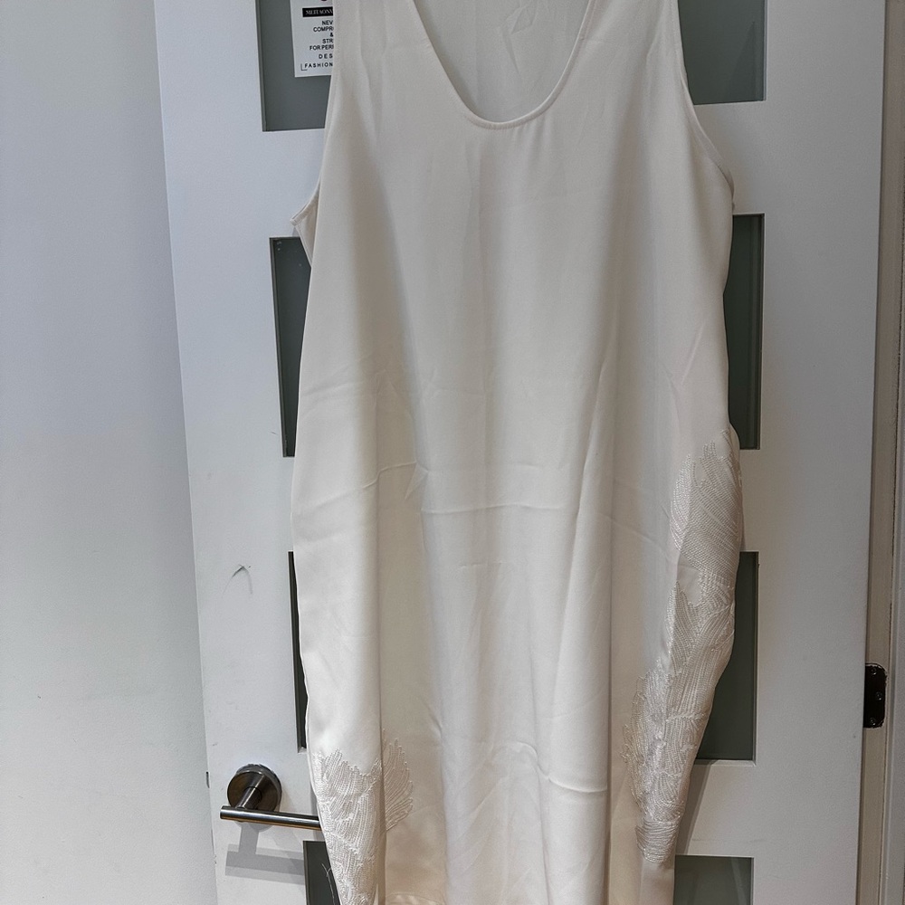 Elegant Asymmetrical White Dress